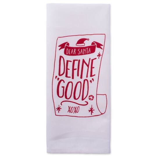 DII® Assorted Dear Santa Holiday Printed Dishtowel Set